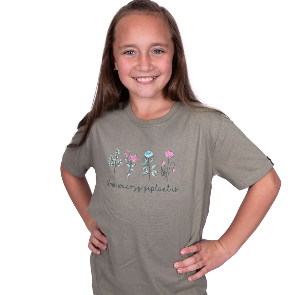 Tshirt khaki girl